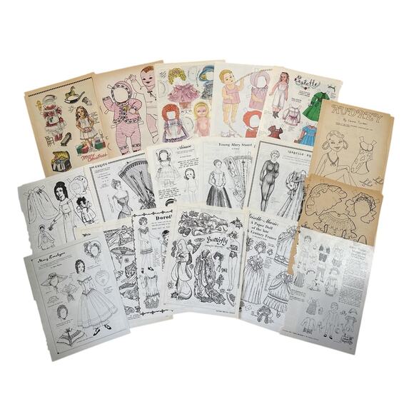 Doll Reader Magazine Assorted Collection of Paper Doll, Clothing, Hats  1978 - Picture 1 of 2